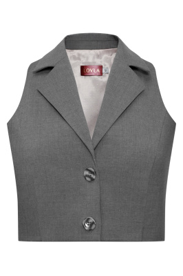 Кроп-жилет (Серый, 42)